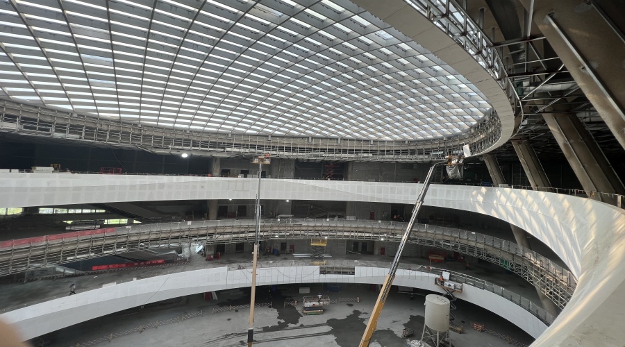 西安長(zhǎng)安云GRG中庭攔河工程案例-飾紀(jì)上品GRG廠家