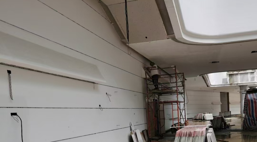 飾紀(jì)上品GRG材料深得清遠(yuǎn)市圖書(shū)館新館領(lǐng)導(dǎo)信任