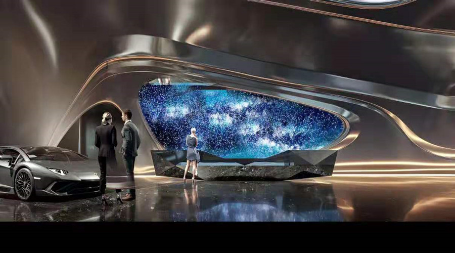 成都天府壹號勞斯萊斯旗艦店GRG項目 成都天府壹號勞斯萊斯旗艦店GRG項目