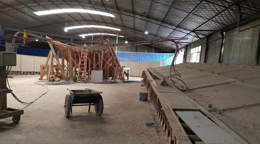 GRC構件生產中 GRC構件生產中