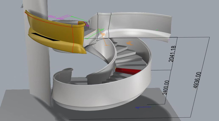 浙江新昌GRG旋轉樓梯項目 浙江新昌GRG旋轉樓梯項目
