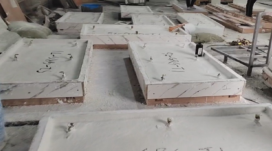 GRG構件原料準備 GRG構件原料準備