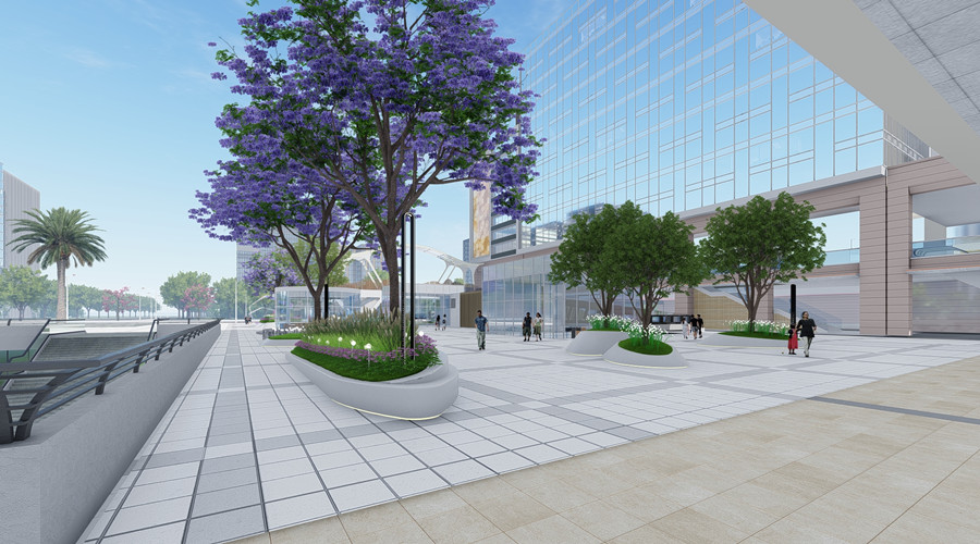 佛山云智匯GRC花池坐凳項(xiàng)目 佛山云智匯GRC花池坐凳項(xiàng)目