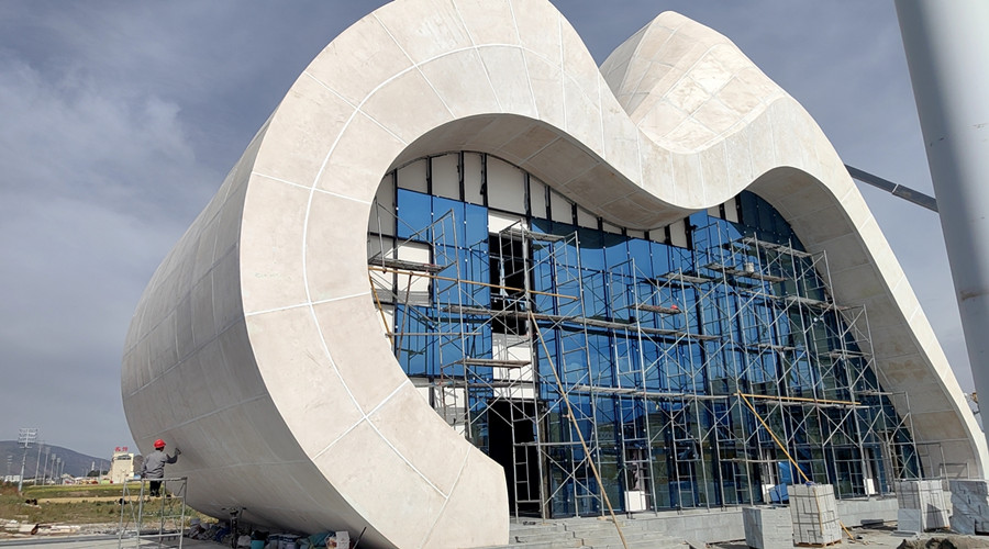 青海省祁連山國家公園大型GRC門頭工程案例 青海省祁連山國家公園大型GRC門頭工程案例