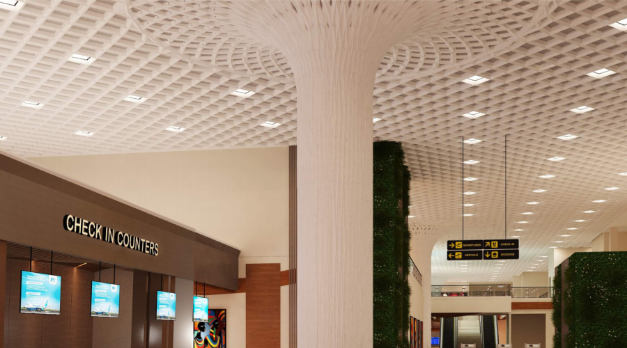 GRG鏤空吊頂與GRG柱子 GRG鏤空吊頂與GRG柱子