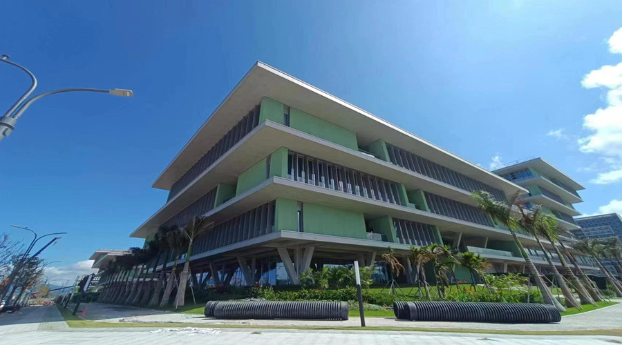 海南大學研究所GRC幕墻肌理板項目 海南大學研究所GRC幕墻肌理板項目