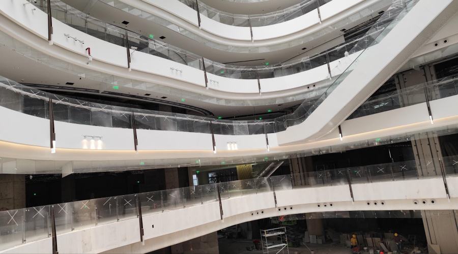 廣州金融城君超商場(chǎng)GRG中庭攔河