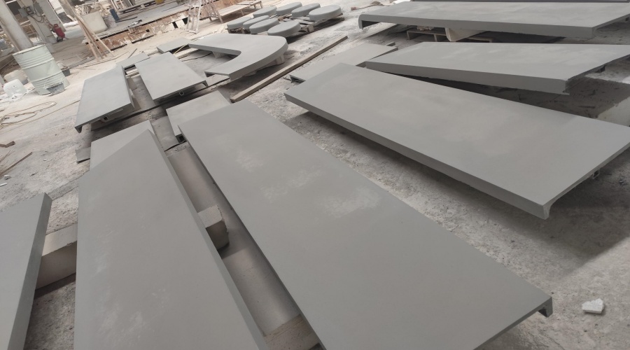 海南?？诎毒€UHPC坐凳與吧臺工程案例