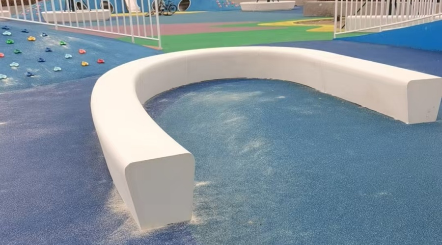 新疆體育公園GRC坐凳樹池造型工程案例 新疆體育公園GRC坐凳樹池造型工程案例