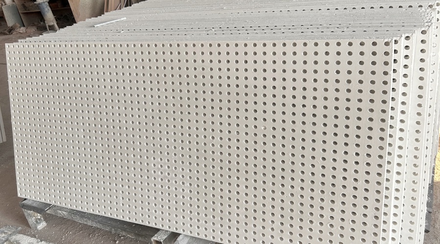 南寧工業職業技術學院會堂GRG穿孔板吊頂 南寧工業職業技術學院會堂GRG穿孔板吊頂